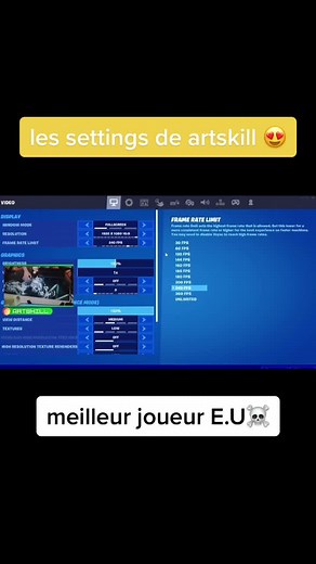 best settings ever 😍 #setting #fortnite #bestever #fypシ #clixfortnite #setupgaming #stellseries #like #percage
