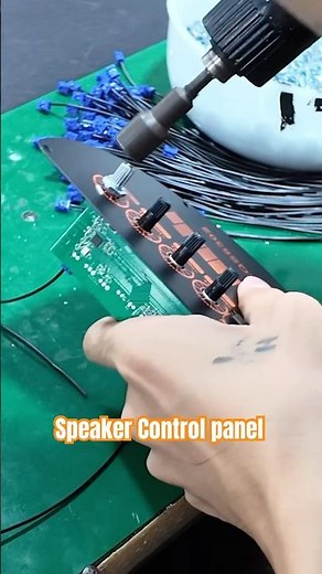 Speaker factory,do you know how to make a speaker button panel? #speakermanufacturing #zqs
