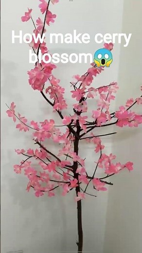 🌸 DIY Cherry Blossom Tree – Easy & Beautiful!#DIY #Craft #Handmade #Creative #ArtsAndCrafts #Craft