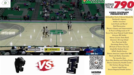 #1 Farrell Steelers vs. #2 Commodore Perry Panthers - PIAA D10 Girls Basketball - 1A Championship - Feb. 28, 2026 | Sports Radio 96.7