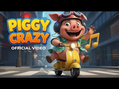 Piggy Crazy: Scooter Dance (Official Video) | Traffic safety song