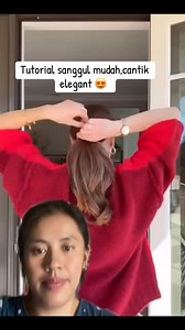 Sanggul mudah.,cantik dan elegant #tutorial #sanggul #cantikdanelegant | Enawaty Mada