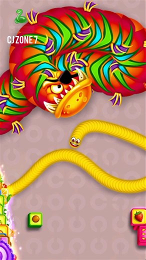 Snake game 🐍(Wormate.io) Shorts Video - Gaming Video #wormateio #snakegame #shortsfeed #snake #trend