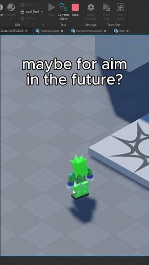 Day 1 creating a zombie isometric roblox game