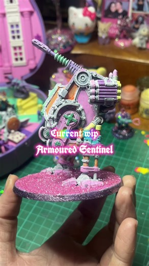 Armoured Sentinel Painting Progress in Warhammer 40K