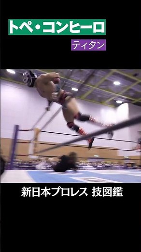 【新日本プロレス 技図鑑】トペ・コンヒーロ / ティタン #shorts