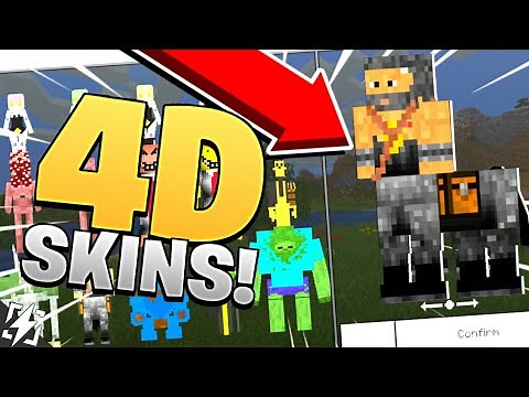 How to get 4D SKINS in MCPE 2020!! - Minecraft PE (Pocket Edition)