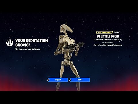 HOW TO GET STAR WARS B1 BATTLE DROID SKIN IN FORTNITE!