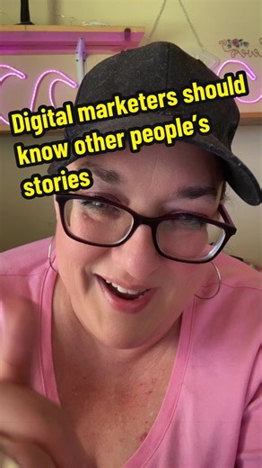 Here’s a tip for digital marketers. You need to know other people’s stories in addition to your own. #digitalmarketer #digitalmarketers #digitalmarketingtips #howtogolive #digitalmarketing