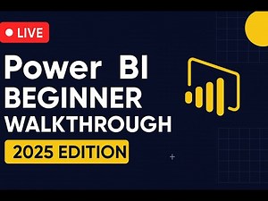 Power BI Beginner Walkthrough 2025 (Build Your First Dashboard Step-by-Step)