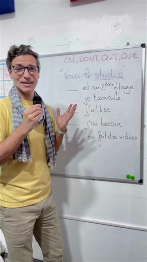 Les pronoms relatifs - qui que dont où Saviez-vous qu’ils peuvent substituer n’importe quel élément ? L’unique manière de savoir quel pronom relatif utiliser, c’est de se poser deux questions très simples : 1. Quel est l’élément que l’on veut substituer ? 2. Quelle est la relation de cet élément avec le groupe verbal qui le suit ? Sujet, complément direct, complément de lieu, complément de temps ou complément, précédé par la préposition de ? Dans les commentaires, commencer une phrase par : « Vo