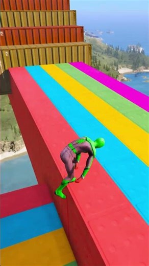 GTA 5 Epic Ragdolls | Spider-Man Jumps/Fails ep. 2524