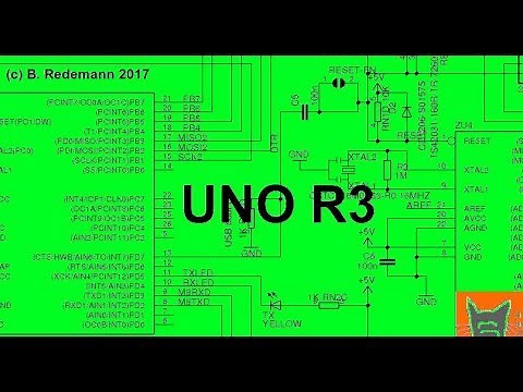 Arduino UNO R3, Stromlaufplan, PCB, Analyse, Erklärung