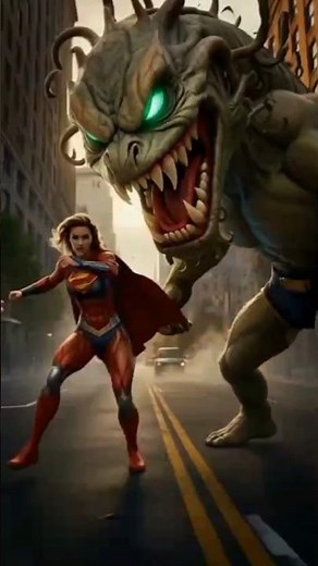 Super Girl vs Snake Man ⚡ Final Battle #viral #trending #supergirl #snakeman