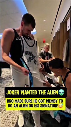 Jokic WASN'T leaving without an ALIEN👽