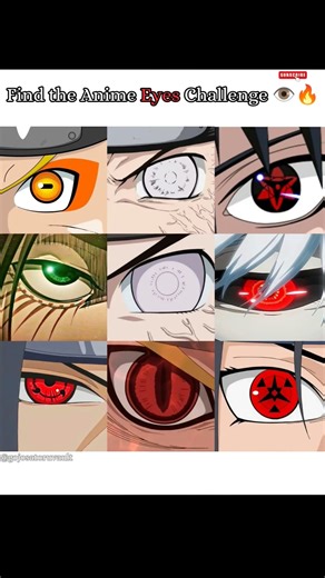 Find the Anime Eyes❓ #naruto #anime #shorts #anime #animeeyes #animeedit #power #pov