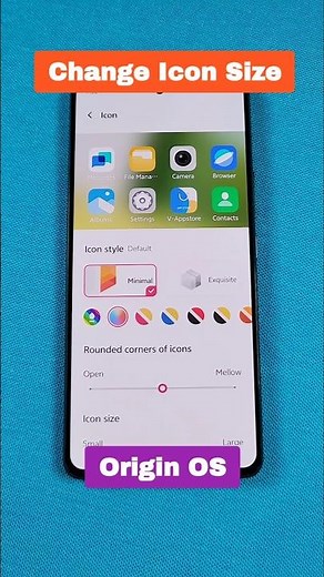 Change App Icon Size Origin OS