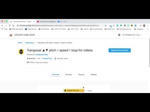 Transpose Google Chrome Extension