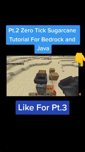 0 Tick Sugarcane Farm Pt.2. #minecrafttutorial #minecraftfarm #GiftOfGame #HappyHolidays #minecraftbuilding #minecraft