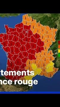 Canicule: cinq départements supplémentaires basculent en vigilance rouge ce mardi, 54 au total