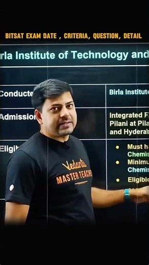 BITSAT exam date, criteria & question details 🎯📘 #VED #HARSHSIR #BITSAT #exam #eligibility #students