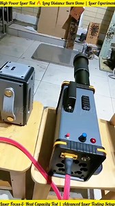 29K views · 135 reactions | This is a high-power laser testing and demonstration setup. Focus, distance, and heat performance are being observed for experimental and educational purposes only. ⚠️ #LaserTest #TechExperiment #PowerLaser #EngineeringDemo #GadgetTesting | Bangla Electrical project | Facebook