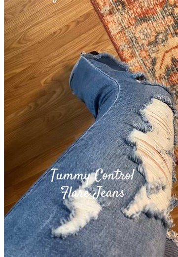 Tummy Control Flare Jeans for Effortless Style