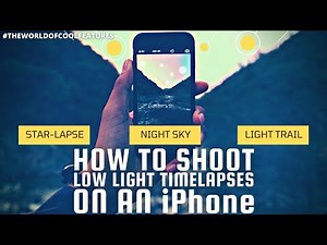 How to shoot timelapse of stars on an iPhone.