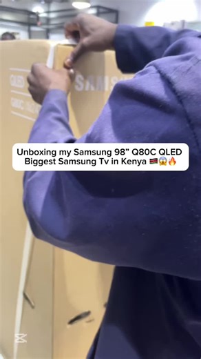 Unboxing my Samsung 98” Q80C—Biggest Samsung atv in Kenya 📺🇰🇪 #SamsungQ80C #BigScreenVibes #KenyanTech #UnboxingGoals #TechLife #SamsungKenya #98InchDreams #LivingLarge
