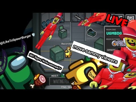 Playing AMONG US With VIEWERS and @iLikeToSpawnBurger ON 🔴LIVE🔴