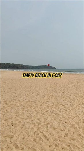 Goa Diaries - Empty beach in Goa #travel #goa #beach #shorts #turtle