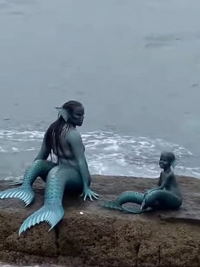 Real Life Mermaid and Baby Hidden in Plain Sight? 🌊💙