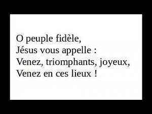 O peuple fidèle - (a cappella, 3 voix)