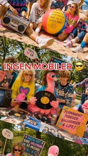SOMMER ’86 ☀️🔥 Ingen mobiler – bare LIV