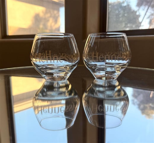 Vintage Hennessy Cognac Glasses, Roly Poly Low Ball Glasses, Cocktail Glasses, Man Cave Decor, Liquor Glasses, Brandy Glasses - Etsy