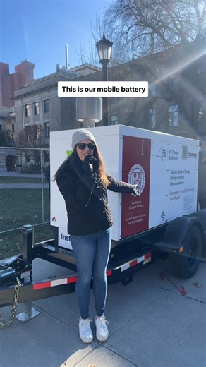 Cornell Atkinson Center for Sustainability on Instagram: "Coming soon to your favorite outdoor campus events @cornelluniversity! 🔋🎉 If you’ve ever walked by a major campus event, you’ve probably heard the diesel generator before you saw it: loud, fuel-hungry, and hard to ignore. Now, Cornell partners are testing a different way forward to utilize clean power at outdoor campus events like Slope Day, Reunion and Graduation. Here Tess Williams ‘15, project manager at Viridi, explains our new sust