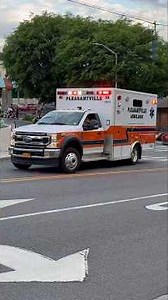 Pleasantville ems in the pleasantville ￼fire department parade ￼