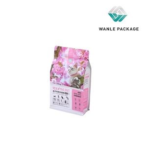 [Hot Item] Custom Printed Zipper Animal Feed Cat Food Flat Bottom Packaging Plastic Bag