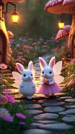 #BunnyFairy #MagicalForest #FantasyArt #CuteCreatures #FairyTaleMagic