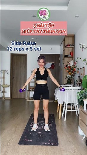 5 bài tập giúp tay thon gọn tại nhà với tạ tay