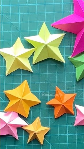 Origami Lucky Star | How to make a 3D paper star | DIY Paper Craft Ideas