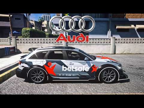 GTA V Audi RS6 DTM [Add-On] FiveM & SP + Realistic Engine Sound Mod [QuantV] 4K