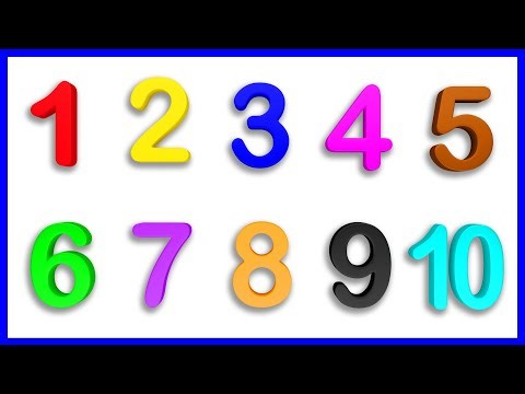 123 Numbers | 1 To 10 Counting for Preschool | 1234 Number Names | 12345 Number Learning Kids Video