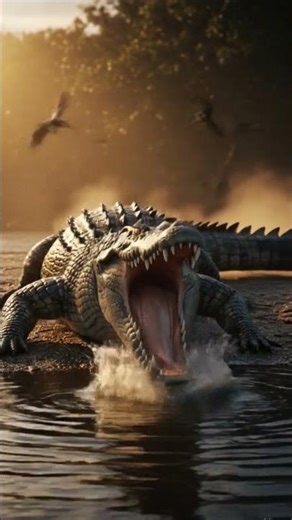 Dangerous Crocodile Roar 🐊🔥 | Angry Crocodile Attack Sound | Wild Predator