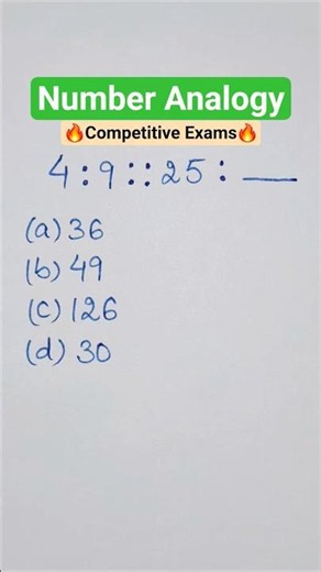 Number Analogy Competitive Exams🔥 Solve Faster! #numberanalogy #competitiveexams #reasoning #analogy