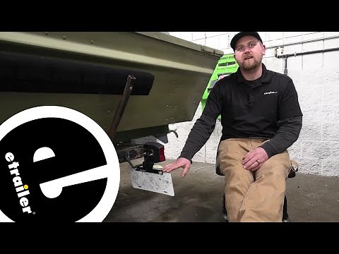 Detailed Breakdown of the Trailer License Plate Mount Bracket, Straight, Rust Proof Polymer