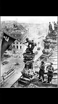 1945 The Reichstag and the red "flag". #ww2rebuilder #history #ww2
