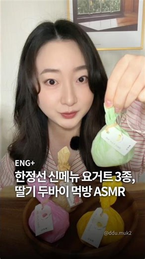 한정선 요거트 찹쌀떡 먹방ASMR😋