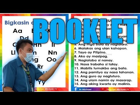 Halina't Matutong Magbasa Booklet | Teacher Michael TV #teacher #contentcreator