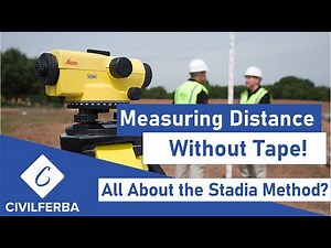 Measure the distance by stadia method